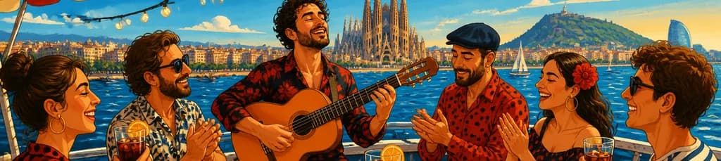 Recorrido Marítimo por Barcelona con Vermut y Actuación de Rumba Catalana en Directo