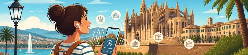 Recorridos autoguiados por Palma de Mallorca con un centenar de fascinantes relatos en audio
