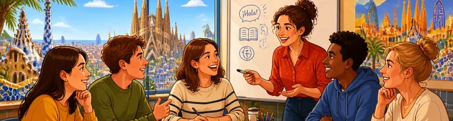Aprende español en Barcelona: curso grupal de 20 lecciones