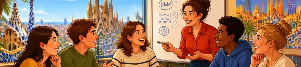 Aprende español en Barcelona: curso grupal de 20 lecciones