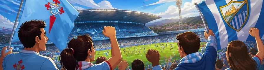 Partido de fútbol RC Celta contra Málaga CF en el Estadio Abanca Balaídos