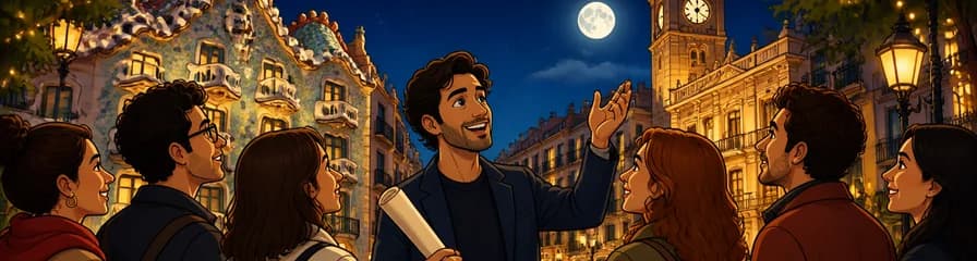Recorrido privado con un arquitecto: Una noche de encanto en el barrio de Gràcia, Barcelona
