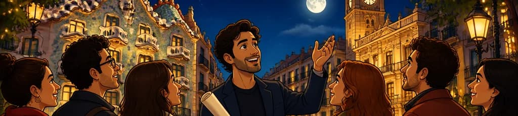 Recorrido privado con un arquitecto: Una noche de encanto en el barrio de Gràcia, Barcelona