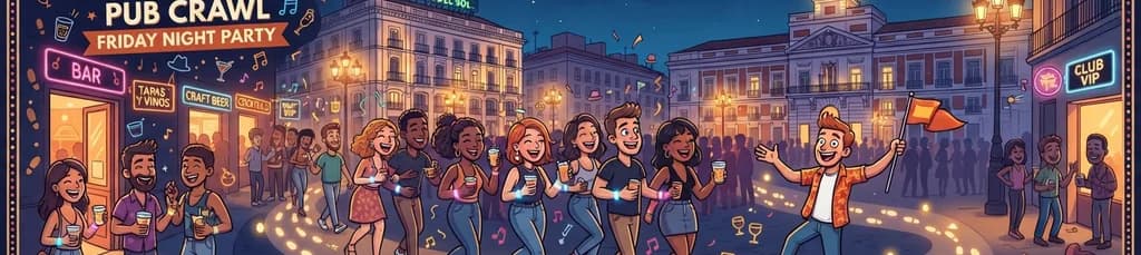 Aventura nocturna por Madrid: recorrido por bares y discotecas con acceso VIP