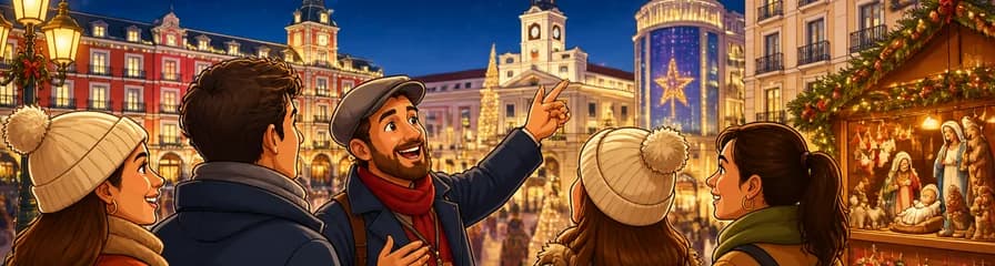 Tour privado por el Madrid navideño: un recorrido histórico y festivo