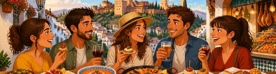 Recorrido nocturno de tapas en Granada para entusiastas de la gastronomía