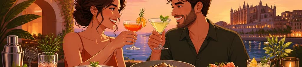 Experiencia de maridaje: coctelería y gastronomía en Mallorca