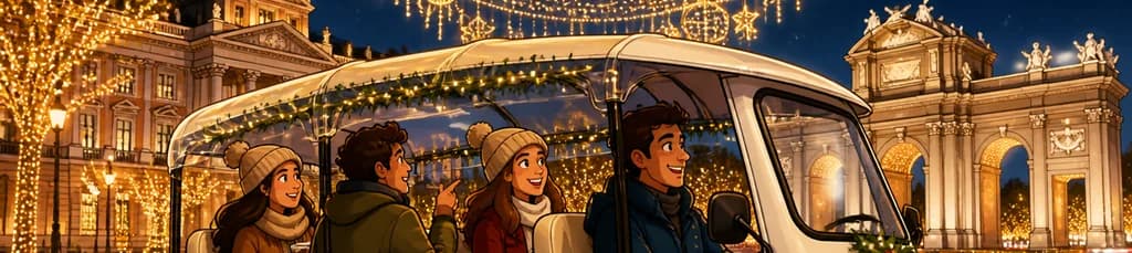 Recorrido por las Luces Navideñas de Madrid en Tuk Tuk Eléctrico