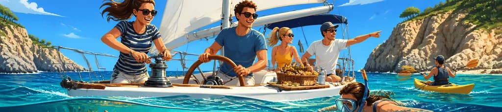 Travesía en velero todo incluido y exploración submarina privada por la Costa Brava