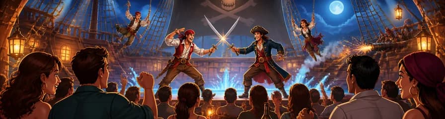 Aventura Pirata: Un Espectáculo Inolvidable con Traslado desde la Zona Norte