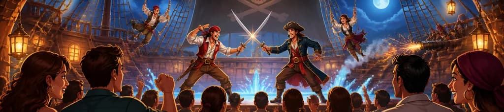 Aventura Pirata: Un Espectáculo Inolvidable con Traslado desde la Zona Norte