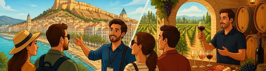 Recorrido privado con guía por Alicante y experiencia en bodega
