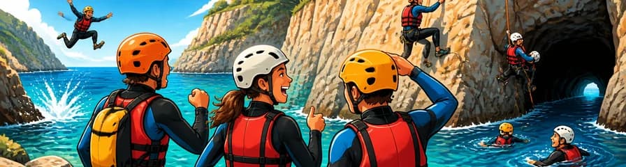 Aventura de coasteering con traslados en la costa este de Mallorca