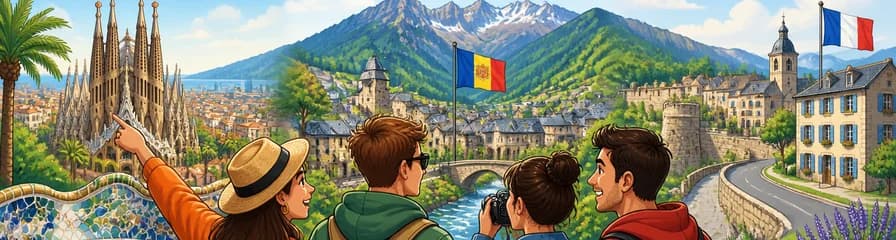 Descubre Andorra, Francia y España en una excursión de un día desde Barcelona
