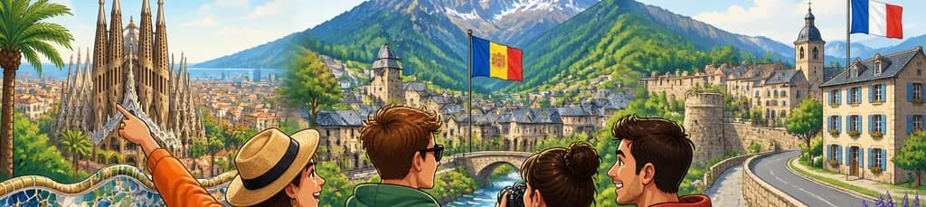 Descubre Andorra, Francia y España en una excursión de un día desde Barcelona