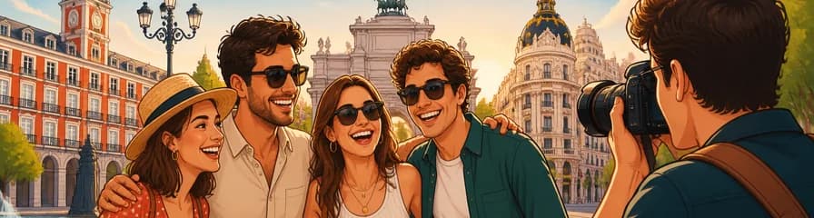 Sesión fotográfica privada por los emblemáticos rincones de Madrid