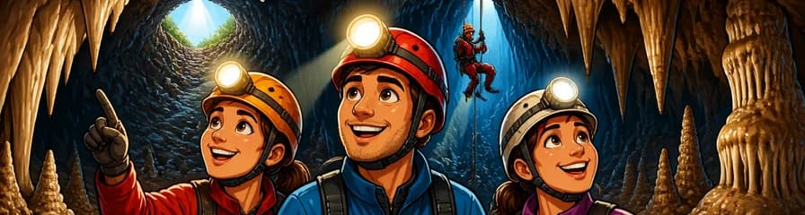 Aventura de espeleología en la cueva de Cogollos, Granada