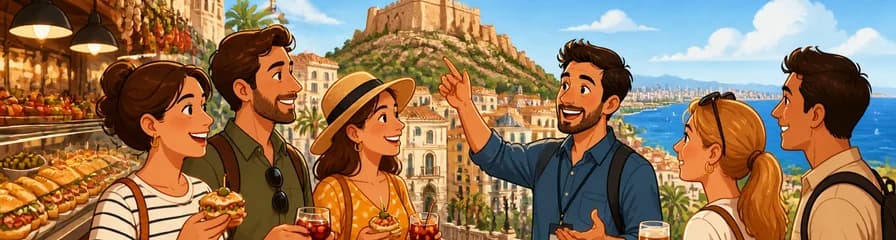 Exploración histórica de Alicante en grupo íntimo con cata de tapas