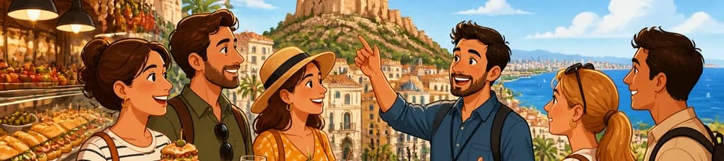 Exploración histórica de Alicante en grupo íntimo con cata de tapas