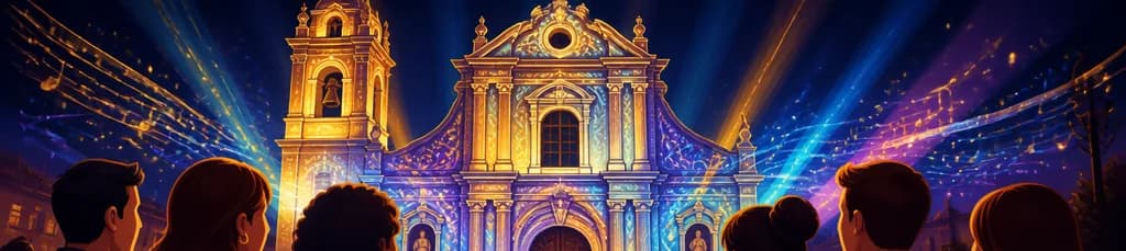 LUMINISCENCE: Espectáculo de luz y sonido en la Parroquia de San Jacinto