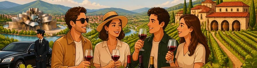 Recorrido privado por los viñedos de La Rioja con salida desde Bilbao (incluye visita a tres bodegas)