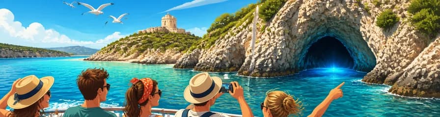 Travesía marítima a Cabrera desde Mallorca con parada en la Cueva Azul