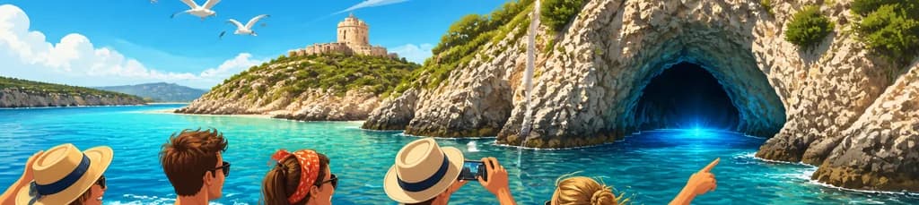 Travesía marítima a Cabrera desde Mallorca con parada en la Cueva Azul