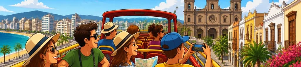 Recorrido turístico en autobús de dos pisos de City Sightseeing por Las Palmas de Gran Canaria