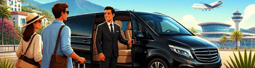 Servicio de traslado en MiniVan desde Marbella con destino al aeropuerto de Málaga AGP