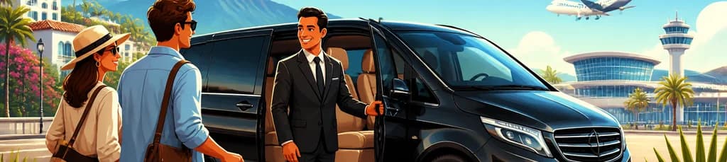 Servicio de traslado en MiniVan desde Marbella con destino al aeropuerto de Málaga AGP