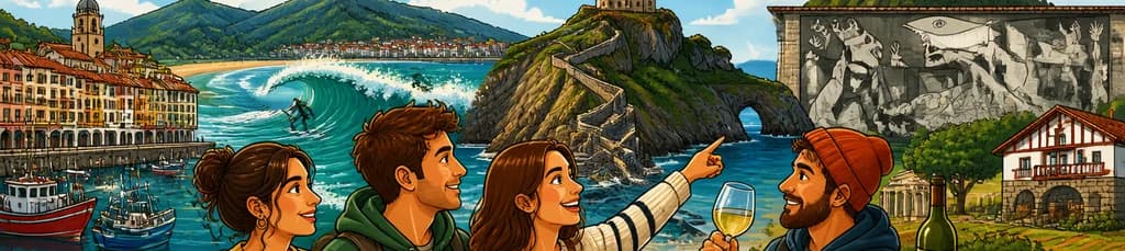 Excursión por la costa vasca: Gaztelugatxe, Mundaka y Gernika con salida desde Bilbao