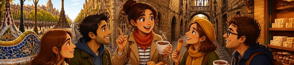 Recorrido a pie por Barcelona: el dulce sabor de los churros y el chocolate