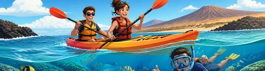 Aventura marina en Fuerteventura: Kayak y snorkel