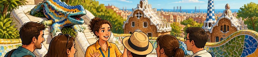 Recorrido guiado prioritario por el Park Güell de Gaudí en Barcelona