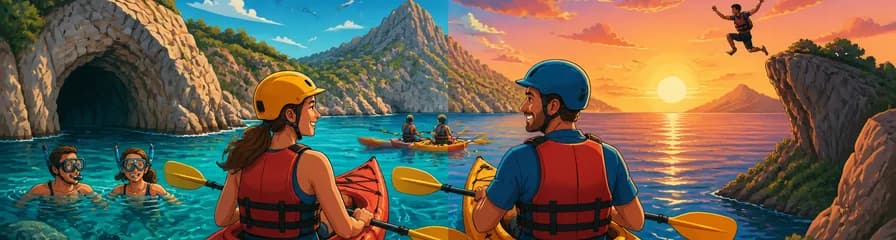 Descubre Alcudia: excursión guiada en kayak de mar y snorkel, disponible de día y al atardecer
