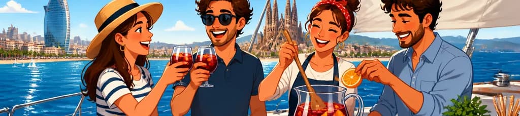 Aventura de Navegación por Barcelona y Taller de Elaboración de Sangría