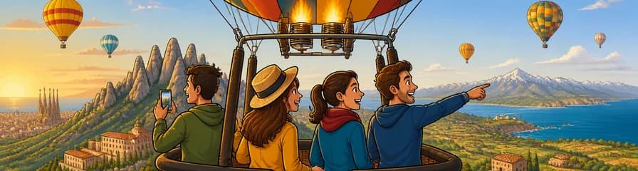 Paseo en globo por Cataluña con opción de recogida en Barcelona