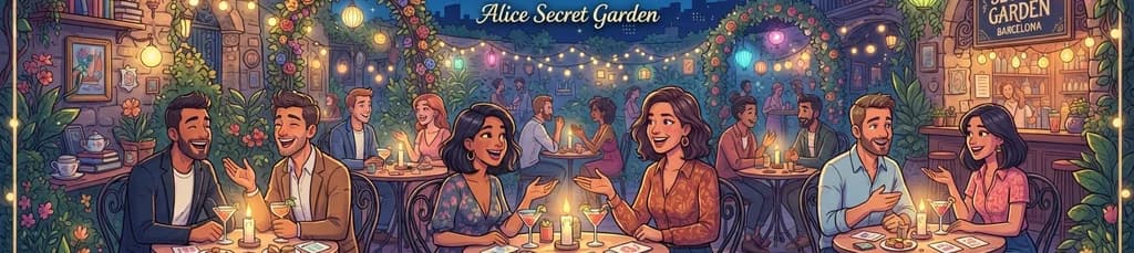 Citas rápidas "First Dates Express" en Alice Secret Garden, Barcelona (edades 25-35 y 36-47)