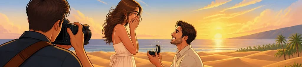 Sesión fotográfica para tu propuesta de matrimonio en Gran Canaria