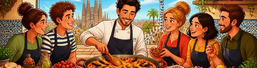 Vive una experiencia culinaria en Barcelona: Taller de elaboración de paella y tapas