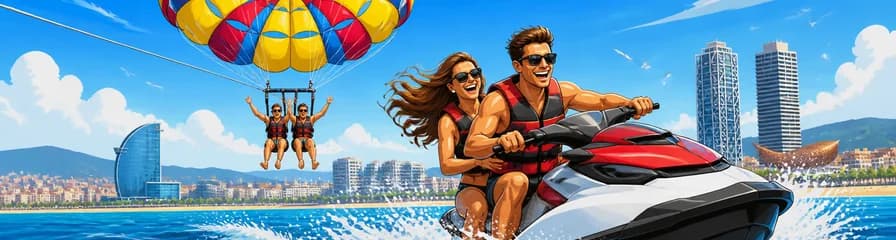 Paquete Ibiza: Vuelo en parasailing y 30 minutos de moto de agua