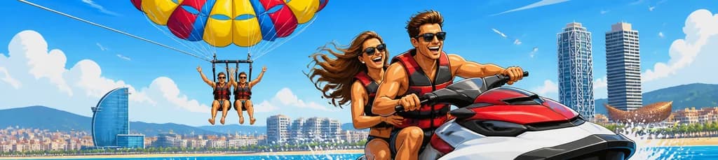 Paquete Ibiza: Vuelo en parasailing y 30 minutos de moto de agua