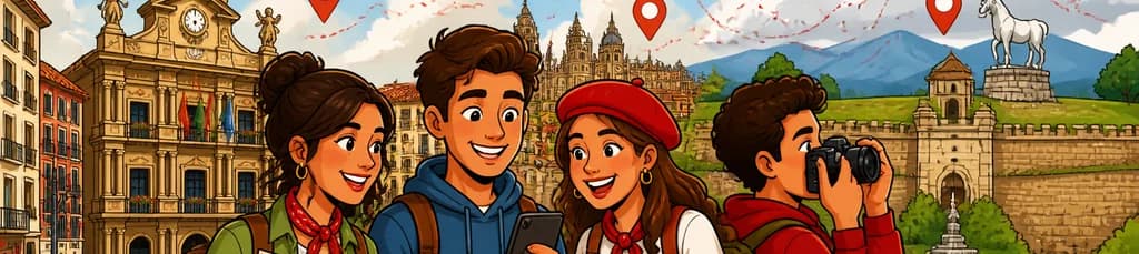 Descubre Pamplona: Tour autoguiado a pie con búsqueda del tesoro y exploración de la ciudad