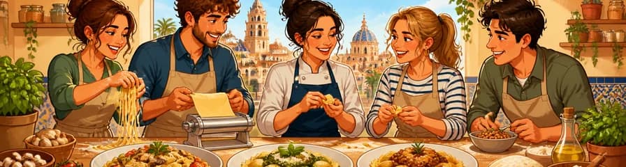 Experimenta la creación de pasta artesanal: divertida clase de cocina con cuatro platos incluidos