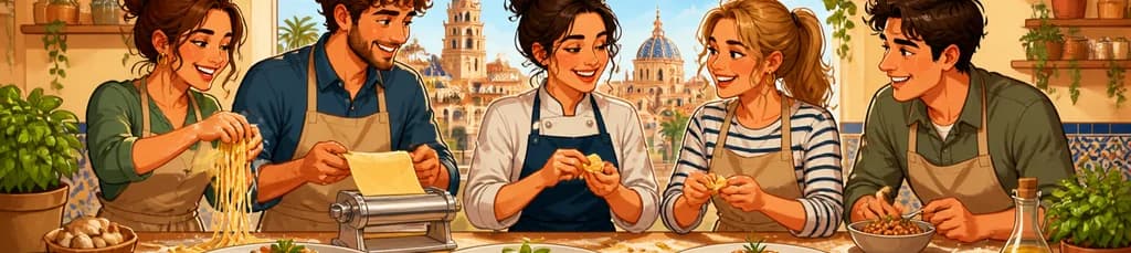 Experimenta la creación de pasta artesanal: divertida clase de cocina con cuatro platos incluidos