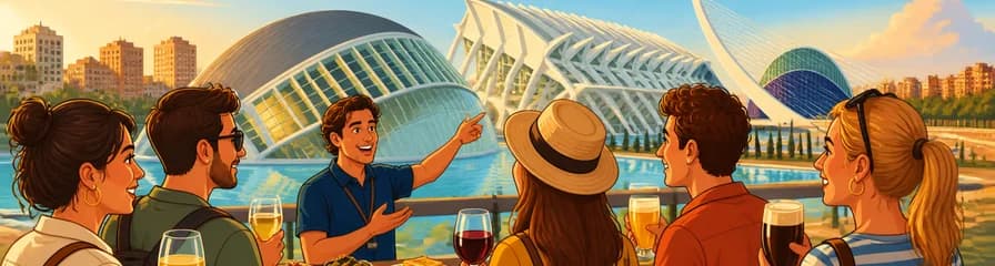 Recorrido por la Ciudad de las Artes y las Ciencias con cata exclusiva de vinos y cervezas