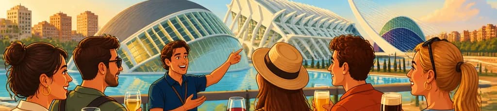 Recorrido por la Ciudad de las Artes y las Ciencias con cata exclusiva de vinos y cervezas