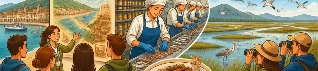 Experiencia de un día: Visita a la Fábrica de Anchoas de Santoña y Recorrido por sus Marismas, con Degustación Incluida