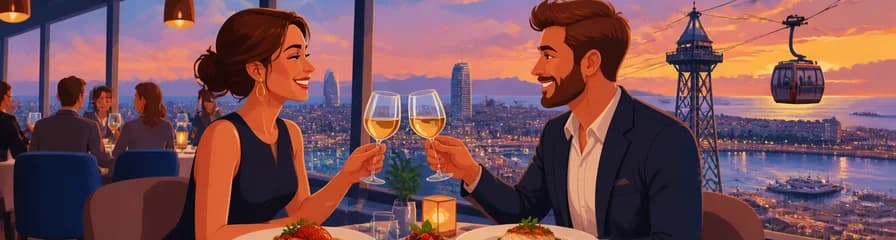 Experiencia gastronómica en el Restaurante Altamar: una cena con vistas panorámicas de Barcelona