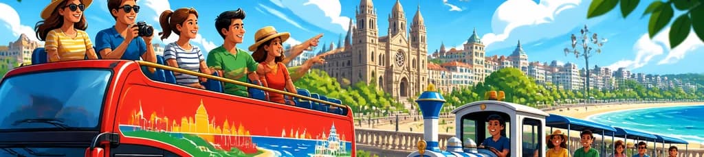 Descubre Santander con un recorrido en autobús turístico y tren panorámico